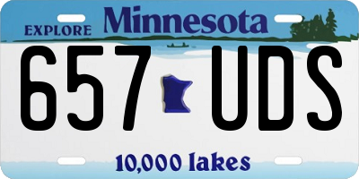 MN license plate 657UDS