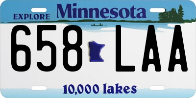 MN license plate 658LAA