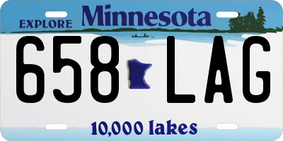 MN license plate 658LAG