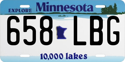 MN license plate 658LBG