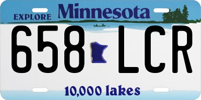 MN license plate 658LCR