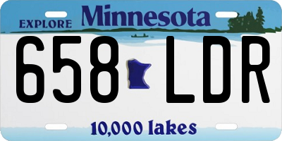 MN license plate 658LDR