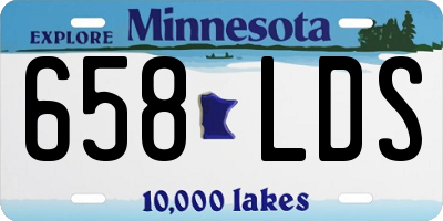 MN license plate 658LDS