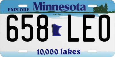 MN license plate 658LEO