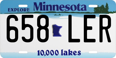 MN license plate 658LER