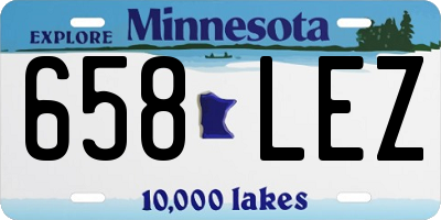MN license plate 658LEZ
