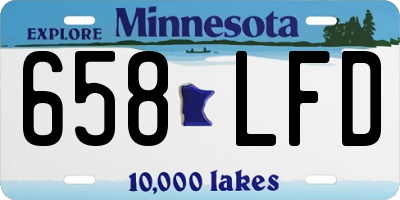 MN license plate 658LFD