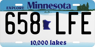 MN license plate 658LFE