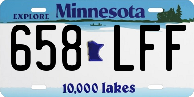 MN license plate 658LFF