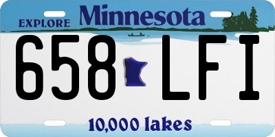 MN license plate 658LFI