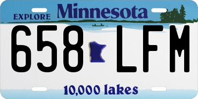 MN license plate 658LFM