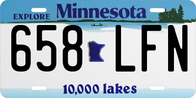 MN license plate 658LFN