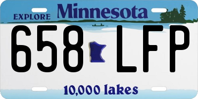 MN license plate 658LFP
