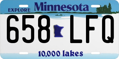 MN license plate 658LFQ