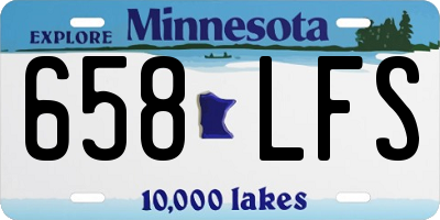 MN license plate 658LFS
