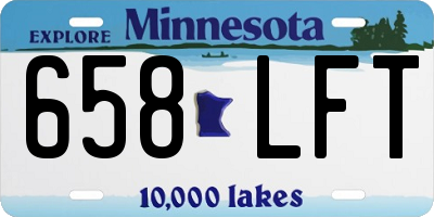 MN license plate 658LFT