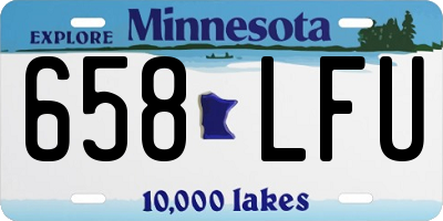 MN license plate 658LFU