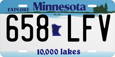 MN license plate 658LFV