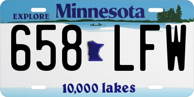 MN license plate 658LFW