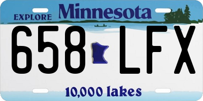 MN license plate 658LFX