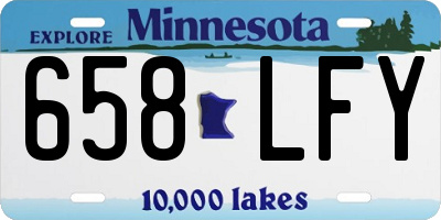 MN license plate 658LFY