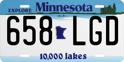 MN license plate 658LGD