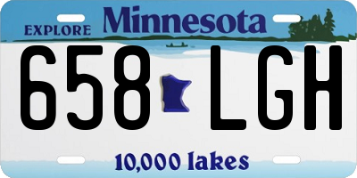 MN license plate 658LGH