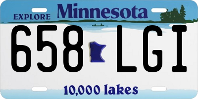 MN license plate 658LGI
