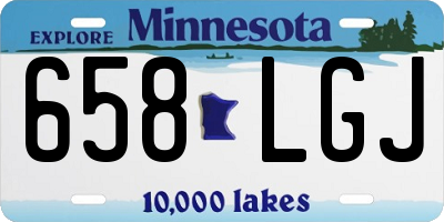 MN license plate 658LGJ