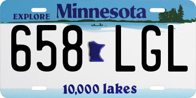 MN license plate 658LGL