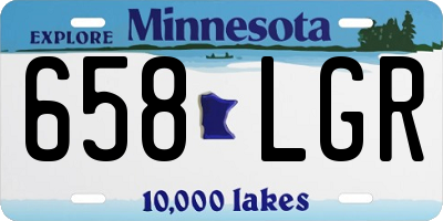 MN license plate 658LGR