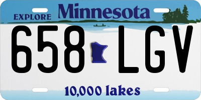 MN license plate 658LGV