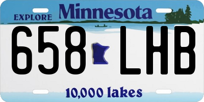 MN license plate 658LHB
