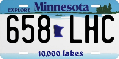 MN license plate 658LHC