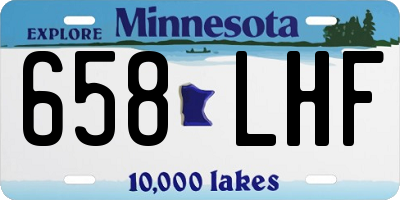 MN license plate 658LHF