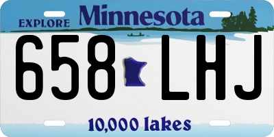 MN license plate 658LHJ
