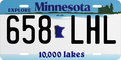 MN license plate 658LHL