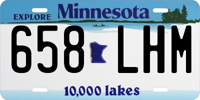 MN license plate 658LHM