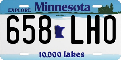 MN license plate 658LHO