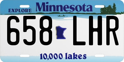 MN license plate 658LHR