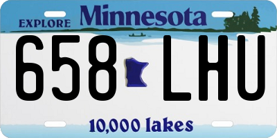 MN license plate 658LHU