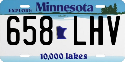 MN license plate 658LHV