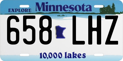 MN license plate 658LHZ