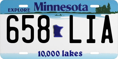 MN license plate 658LIA