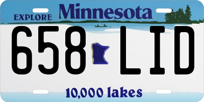 MN license plate 658LID