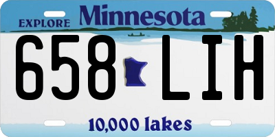 MN license plate 658LIH