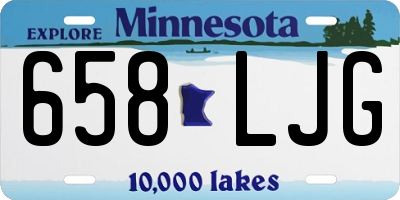 MN license plate 658LJG
