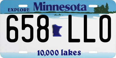 MN license plate 658LLO
