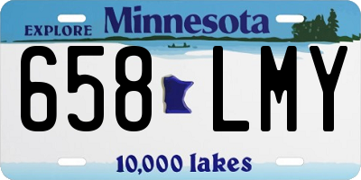 MN license plate 658LMY