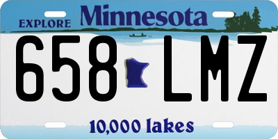 MN license plate 658LMZ